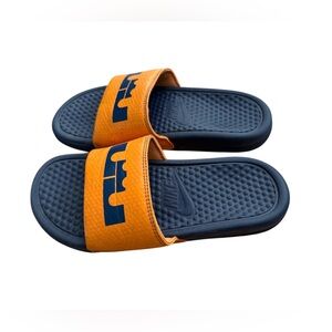 LeBron James Nike signature slides size 4 blue and orange